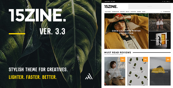 15Zine | Magazine Newspaper Blog News WordPress Theme Logo